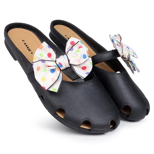 Image of CASSIEY Fashion Slippers For Women slipper Printed Bow design Slip on Flat Sandals