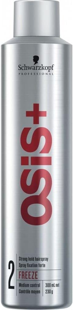 Schwarzkopf OSiS+ Freeze Finish Haarspray voor sterke grip, 300 ml, per stuk verpakt, (1 x 0,3 l)