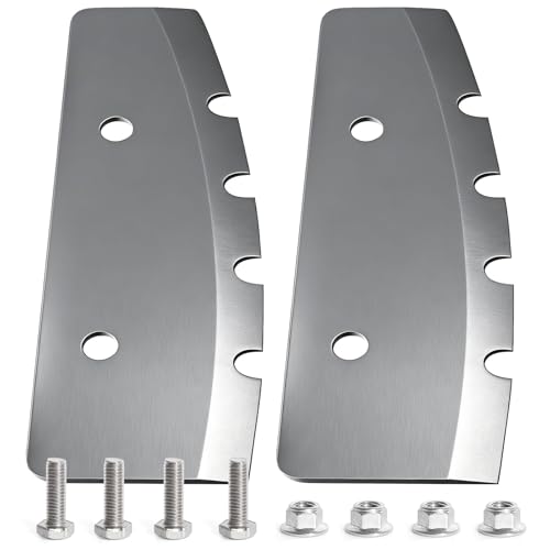 28340 2 Pack Ice Auger Blades Compatible with Eskimo Quantum Rocket Augers 8 Inch Hand Ice Auger Blade Set Stainless Steel Balanced Dual Cutting Design Includes Bolts Nuts by ANATIA - Used condition - US$17.12