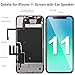 for iPhone 11 Screen Replacement with Earpiece Speaker 3D Touch LCD Screen Display Digitizer Full Assembly Proximity Sensor and Repair Tool Kits A2111 A2223 A2221 6.1 Inch