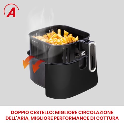 Ardes Eldorada ARFRYA06 Friggitrice Ad Aria 6.5 Litri Potenza 1600W Nero - 4
