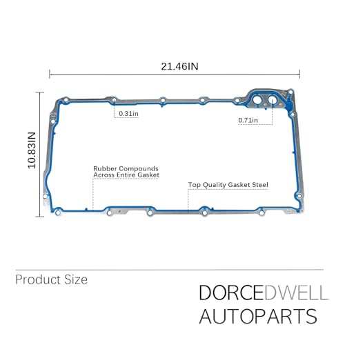 Image of LS Lower Gasket Set for GM V8 4.8L 5.3L 5.7L 6.0L 6.2L CS5975A CS9284 | Oil Pan, Timing Cover & Rear Main Seal Gasket Kit: Replaces OS30693R TCS45993 BS40640 Fits Chevy Cadillac LS V8 Engine