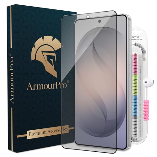 Image of ArmourPro Anti Glare Matte Tempered Glass for Samsung Galaxy S26 Ultra, Anti Fingerprint Screen Protector, 9H Scratch Resistant, Smooth Touch, Easy Installation Kit with Cable Protector