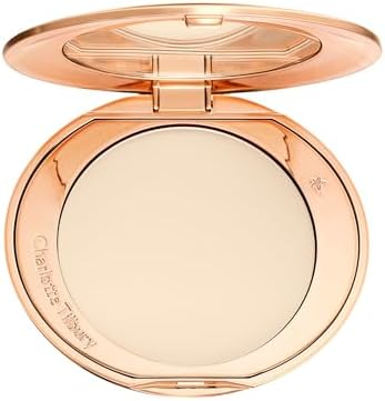 Charlotte Tilbury Airbrush Flawless Finish Setting Powder - Pore-Blurring Pressed Powder for Face Makeup to Minimize Shine with a Soft-Focus Finish