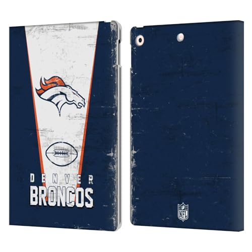 Protection iPad 10.2 NFL Denver Broncos étui cuir portefeuille Apple