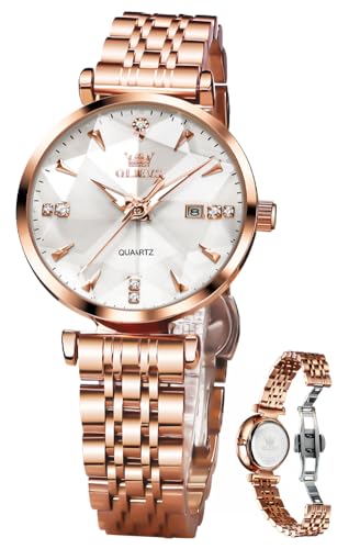 OLEVS 腕時計 レディース クォーツ かわいい シンプル文字盤 女性時計 見やすい 日付 夜光 防水 バレンタイン プレゼント watch for women ホワイト OLEVS 腕時計 レディース クォーツ かわいい シンプル文字盤 女性時計 見やすい 日付 夜光 防水 バレンタイン プレゼント watch for women ホワイト