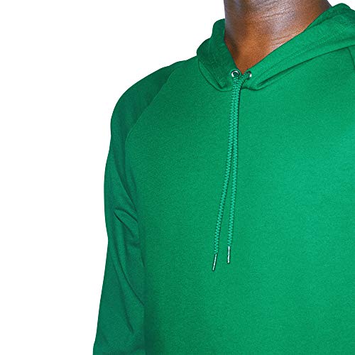American Apparel Men's California Fleece Long Sleeve Pullover Hoodie, Kelly Green, X-Small #TOP4