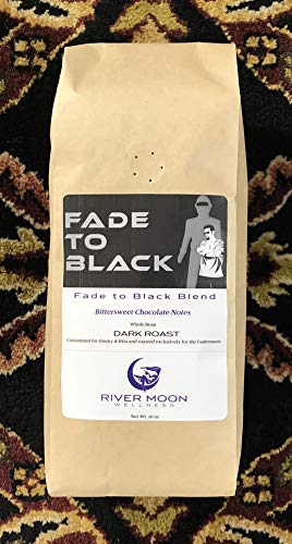 Miniatura 7 de River Moon Coffee, Granos de café tostado oscuro a negro, 16 onzas, extra oscuro, baja acidez, sin OMG, comercio directo, mezcla Fadernauts
