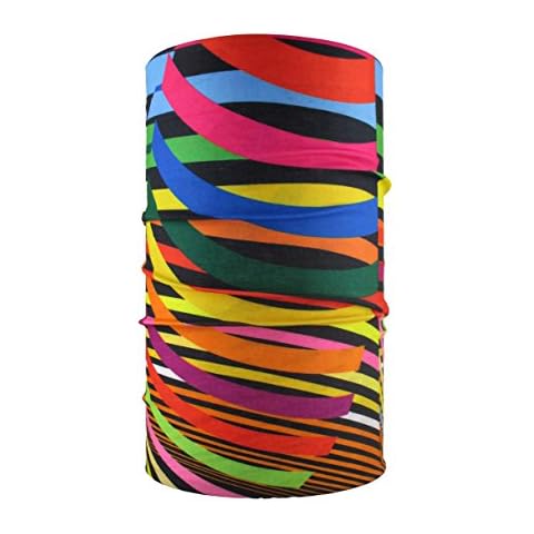HeadLOOP Multifunktionstuch Bunte Streifen Loop Schlauchtuch Schal Halstuch Kopftuch Microfaser Cover
