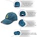 Tropical Hawaiian Pine Palm Tree Christmas Hats for Men Fashion Washed Cyan Blue