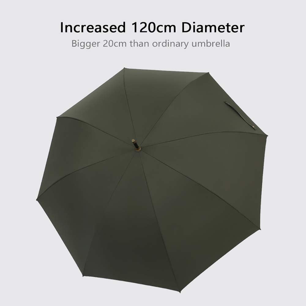 Parasolem Parasol Duży Długi Parasol Męski Biznes Dwuwarstwowy Parasol Wiatroszczelny Deszcz Kobiety Skórzany Pokrowiec Parasol Golfowy Na Zewnątrz Parasol Wiatroszczelny (Color : C)