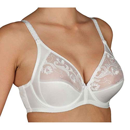 Selene Sujetador Tallas Fuertes con Aros Clasico Blanco 115C