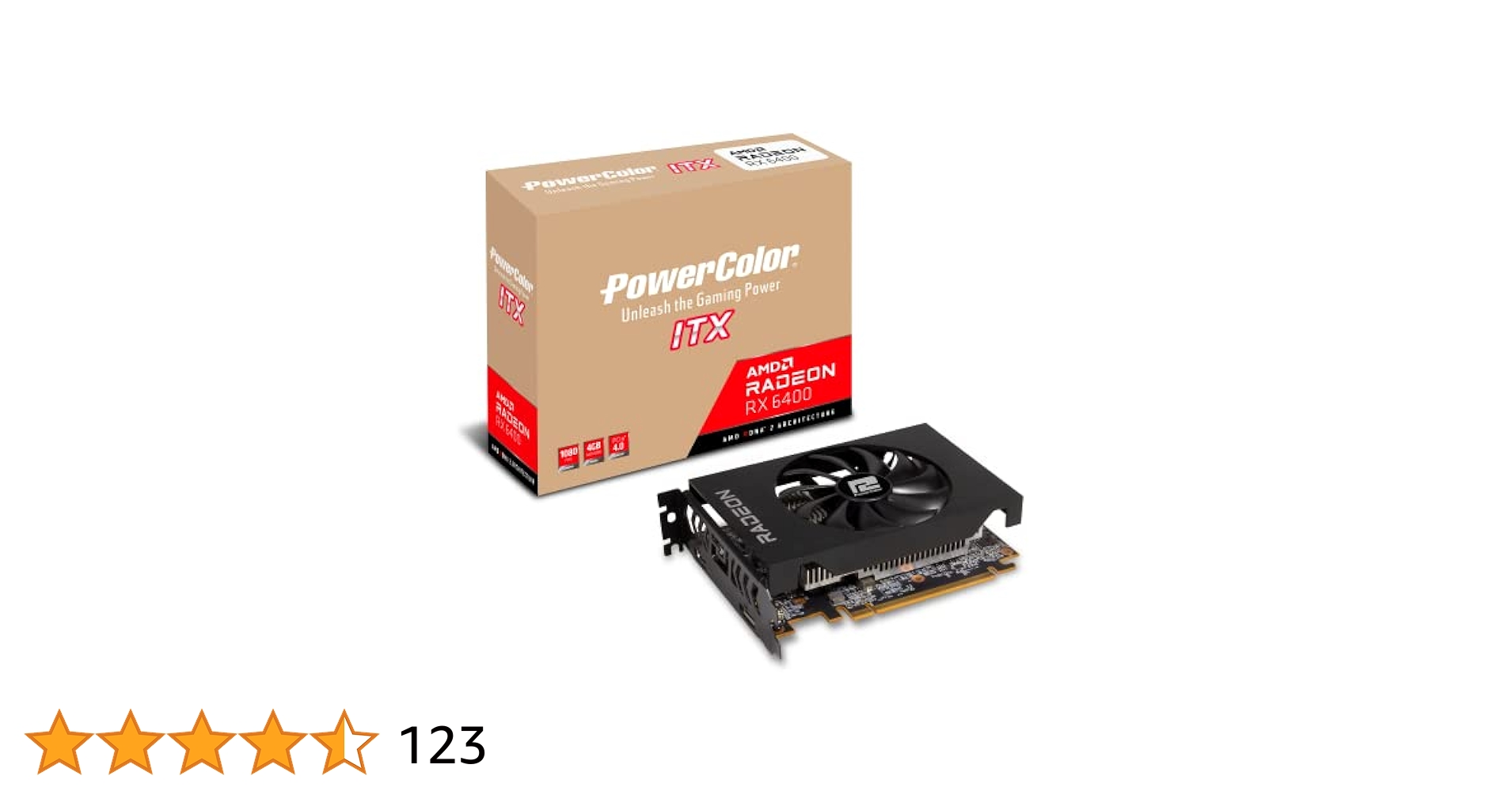 Amazon | POWERCOLOR グラフィックボード AMD Radeon RX6400