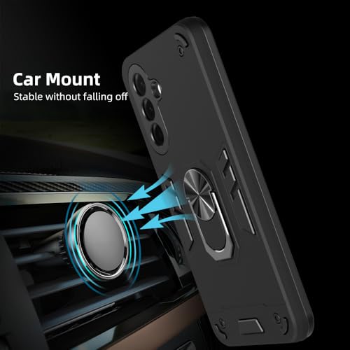 Image of NDCOM Back Cover for Samsung A36 Back Cover | Compatible with Samsung A36 5G Back Cover | Ring Holder Case
