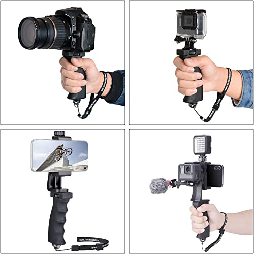 Fantaseal VLOG Ging Rig Holder Kit For Gopro Iphone Interview Travel Youtube Tiktok Streaming-Mic+Light Adapter thumb #4