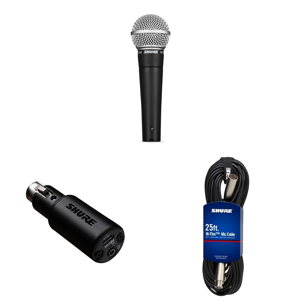 Amazon | 【SHURE シュア SM58 配信/録音/ポッドキャスト セット