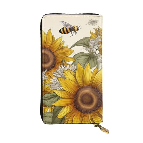 Portefeuille long en cuir idéal pour ranger son téléphone portable en sortie