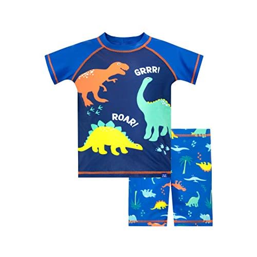 Harry Bear Jungen Zweiteiliger Badeanzug Dinosaurier Blau 110