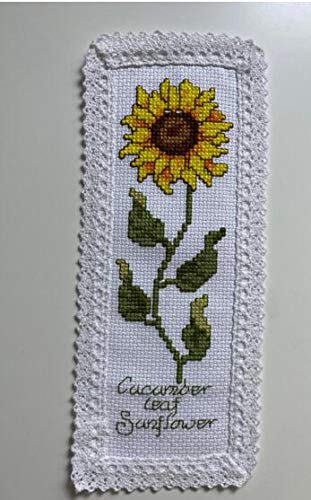 8 Pieces Of Book Marker Cross Stitch Kits. Egyptian Cotton, 100% Cotton 14Ct Aida With Cotton Lace Edge Diy #TOP4