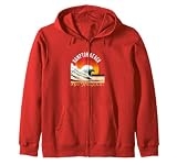 Retro Vintage Hampton Beach Souvenir Apparel - Hampton Beach Zip Hoodie