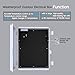 Akwscyby Outdoor Electrical Box, Waterproof Electrical Junction Box IP65 ABS Plastic Enclosure with Fan & Thermostat, Mounting Plate and Hinged Lid (15.7