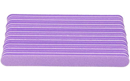99nails 10 Stück Profi Buffer Nagelfeile Gerade Lila Nagelstudio Buffer Feile 100/180 Körnung Profibuffer – Bild 3
