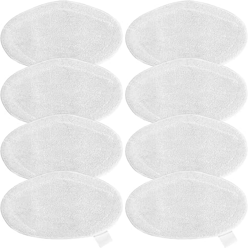 FINEVERNEK 8 Pièces Vadrouilles de Rechange Lavables pour Brosse PAEU0332 Polti Vaporetto Vaporforce pour SV440, SV400, SV420, Smart 100 T
