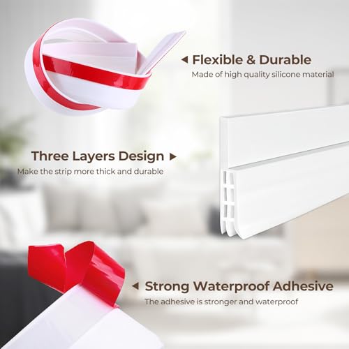 Ohuhu Y13-80400-02 Door Draft Stopper Weather Stripping: Ohuhu Under Doors Bottom Seal Strip Sweep Blocker Gap Filler Flexible Noise Insulation Draft Guard thumb #5