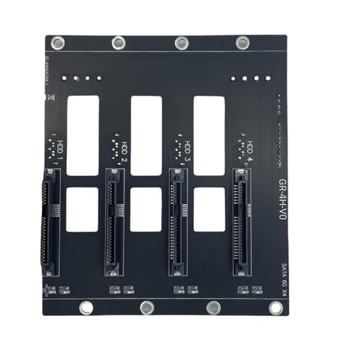 Placa trasera de disco duro de 4 bahías para solucionar sobrecalentamiento con ventilador LED