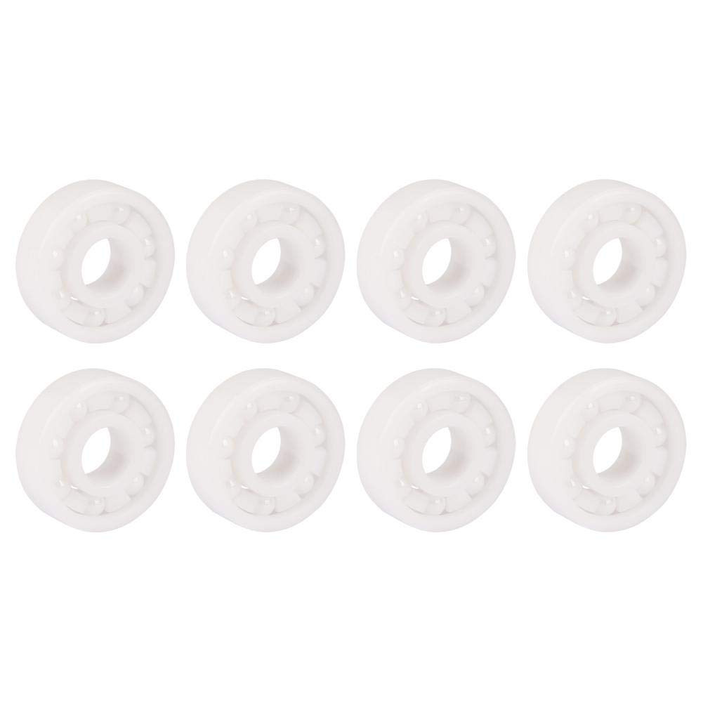 Rodamientos, 8 Piezas 22x8x7mm Rodamientos de Cerámica de Cerámica de Zirconia para Equipos Mecánicos, Instrumentos Eléctricos, Juguetes, Puertas y Ventanas