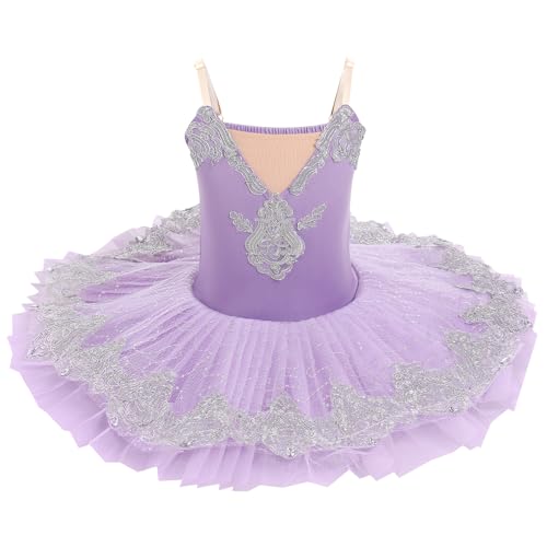 Robe de ballet filles 4-14 ans en tulle avec bretelles ajustables pour danse