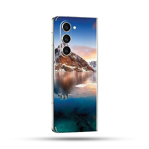 Image of MightySkins Skin Compatible with Samsung Galaxy Z Fold 5 Full Wrap - ICY Lake | Protective, Durable, and Unique Vinyl Decal wrap Cover | Easy to Apply, Remove, and Change Styles | Made in The USA