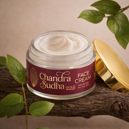 Image of Chandrasudha Ayurvedic Face Cream (50g) for Natural Glow & Skin Brightening | Herbal Moisturizer for Dark Spot Removal, Pigmentation & Pimple Marks | With Manjistha & Vetiver | Chemical Free | Men & Women |