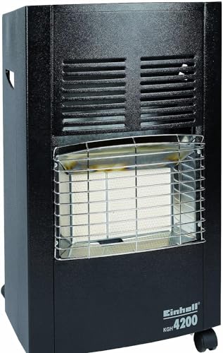 Einhell KGH 4200 Keramik Gasheizer (4200 Watt, inkl. Gasdruckregler), Schwarz