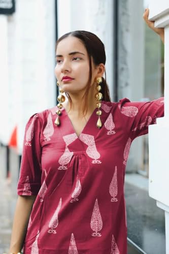 Image of SHIENZY Cotton Blend Kurta Set for Women