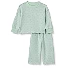 Amazon Essentials x Sofia Grainge Baby Girls' French Terry Pant and Top Set, Mint Little Strawberries, 12 Months
