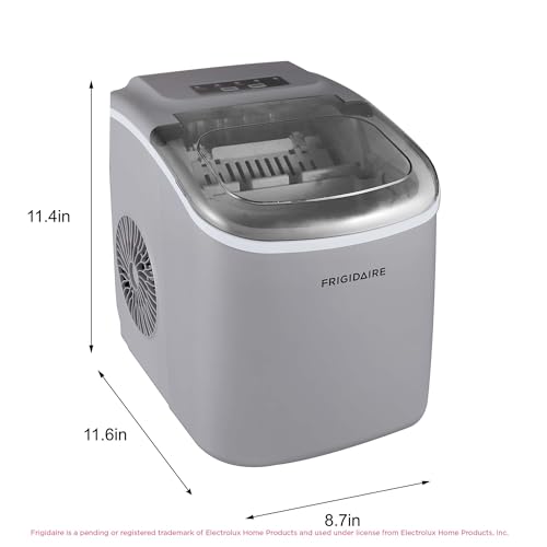 Image of FRIGIDAIRE EFIC189-Silver Compact Ice Maker, 26 lb per Day, Silver