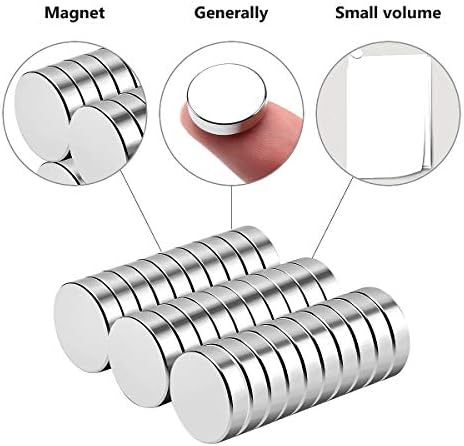 30PCS Round Strong Magnets 15mm X 4mm, Strong Round Magnets, Neodymium Magnets for Whiteboards, Fridge, Crafts, Notice Board or Picture Magnet