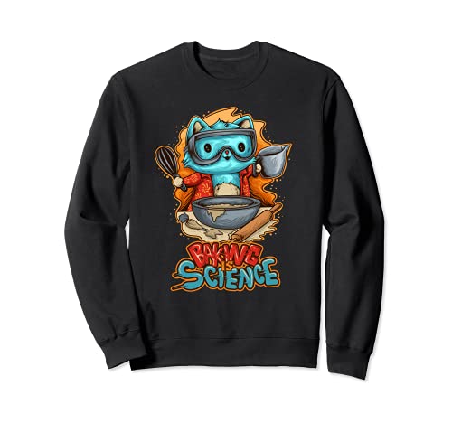 Hornear Es Ciencia Lindo Baker Cocinar Sudadera Cover