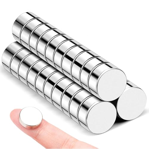 Image of 20Pcs Fridge Magnets, 12x3mm Small Strong Magnet Rare Earth Magnets Tiny Neodymium Disc Magnet Mini Magnets for Crafts, DIY, Kitchen, Whiteboard, Office