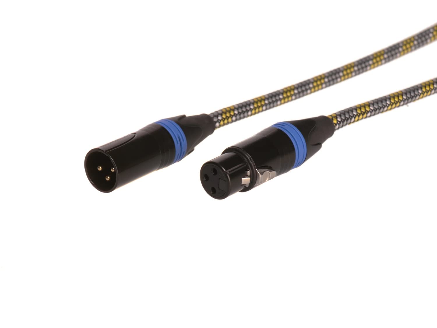 Aperion Audio Symmetrisches XLR-Kabel für High-End-Audio/Heimkino-Systeme, Stecker aus reinem Kupfer und robuste Abschirmung – XLR-Stecker auf XLR-Buchse (einzeln) (91 cm)