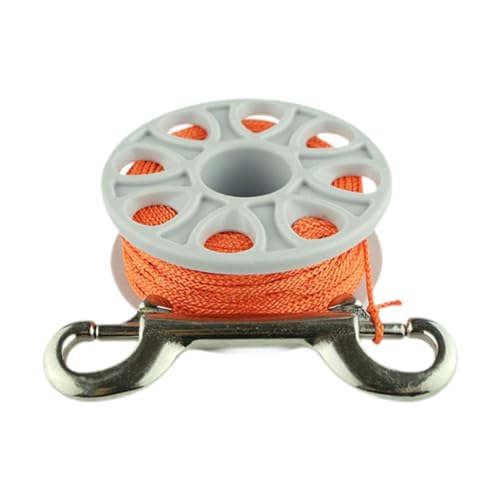 rockible Finger Spool 98ft Portable Lightweight Nylon Line Scuba Spool Finger Reel Scuba Diving Reel for Snorkeling Wreck Exploration,