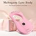Lyre Harp VANPHY Lyre Harp 7 Strings Mahogany Body Metal String for Beginner Harps Classical Style Harp Instrument with Tuning Wrench Strings Gig Bag (Pink)