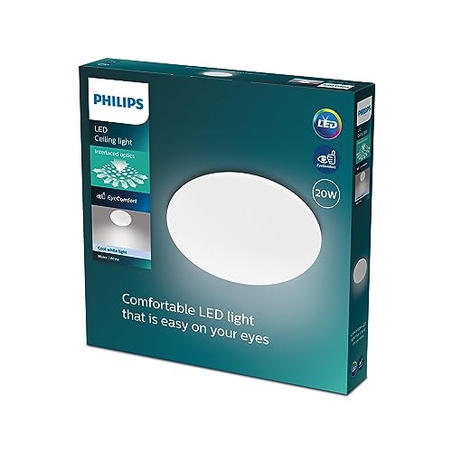 Philips, plafonnier LED CL200, rond, 20W, blanc froid 4000K