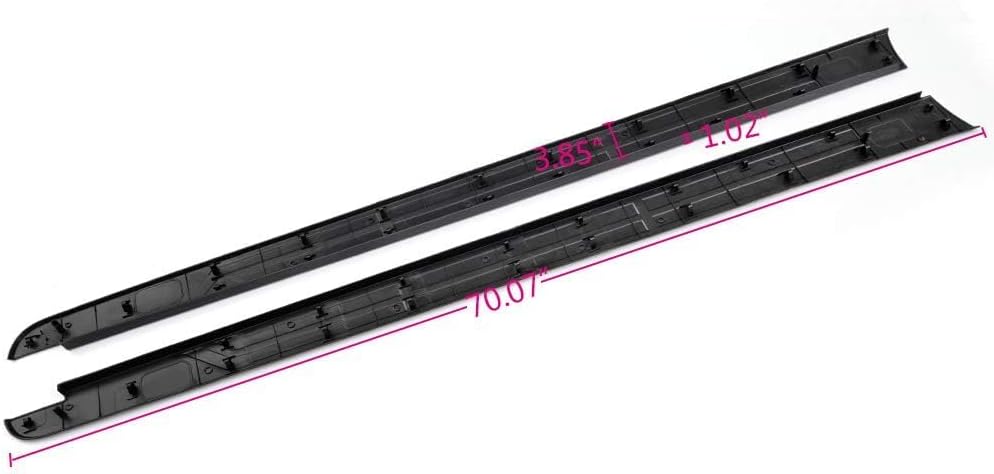 G-PLUS Textured Black Bed Rail Caps for Toyota Tundra 2014-2018 5.5ft Bed - OE Fit, Durable Scratch Protection (2-Pack)