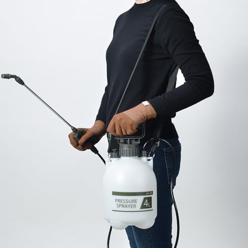 高儀(Takagi) 家庭用肩掛蓄圧式噴霧器 除草剤噴霧器 蓄圧式スプレー 散布機 レバーロック付きで連続噴霧可能 エアコン掃除にも 手動 4L GKS-4D 4枚目