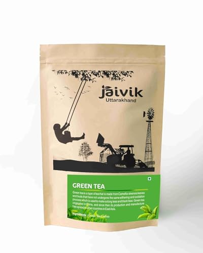 Image of Jaivik Uttarakhand - Green Tea, Black Tea (100g each) -Combo Pack of 2