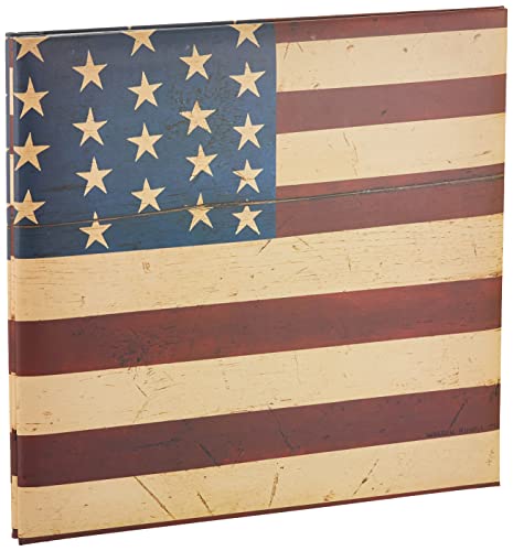 Pioneer 12 Inch by 12 Inch Postbound Designer Cover Memory Book, Warren Kimble Flag