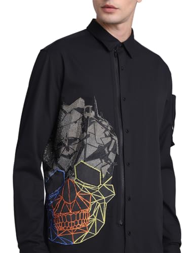 Image of Jack & Jones Men's Cotton Cartoon Regular Fit Shirt
