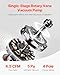 VEVOR 4.5 CFM AC Vacuum Pump and Gauge Set, Single Stage Rotary Vane HVAC Air Vacuum Pump, A/C Refrigerant Manifold Gauge Kit, with Leak Detector Hoses, for R134a, R12, R22, R502a, R410A, R404, R407C
